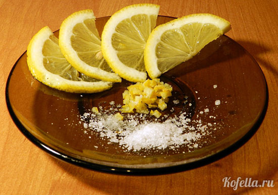 Рецепт кофе с лимоном